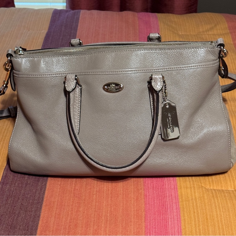 Nude Leather Coach bag